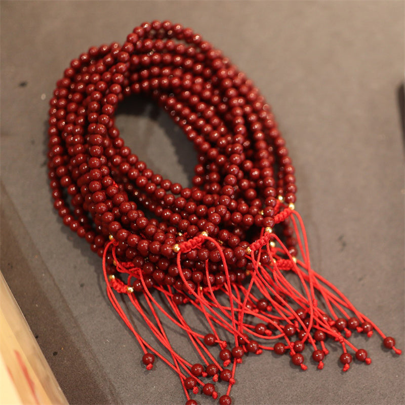 KarmaRipple's Authentic Cinnabar Blessing Red String Woven Bracelet Anklet p7