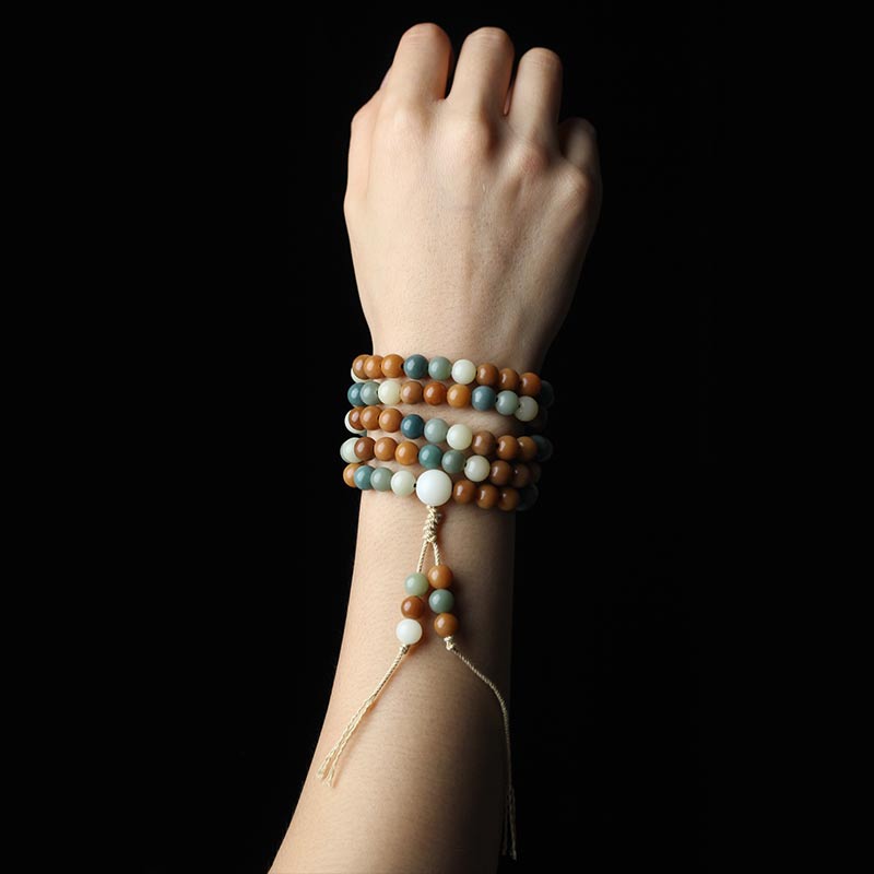 KarmaRipple's Bodhi Seed Mala Balance Wisdom Bracelet p10