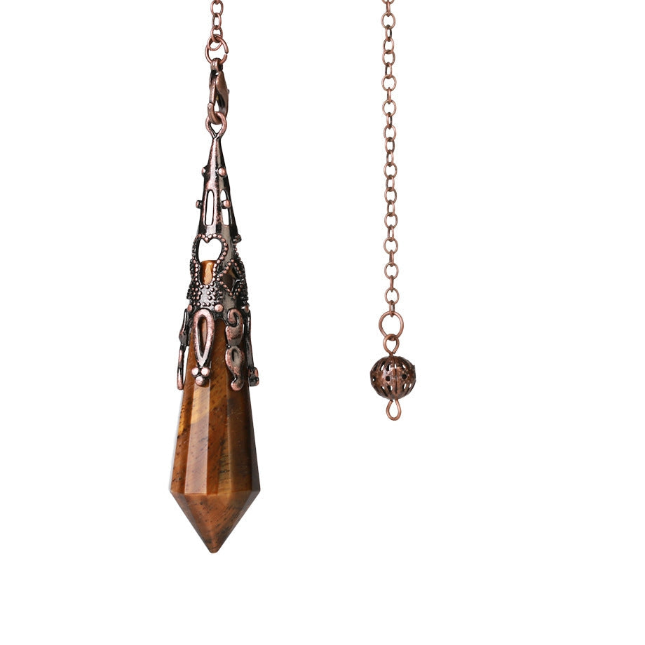 KarmaRipple's Authentic Tiger's Eye Stone Balancing Pendant p1