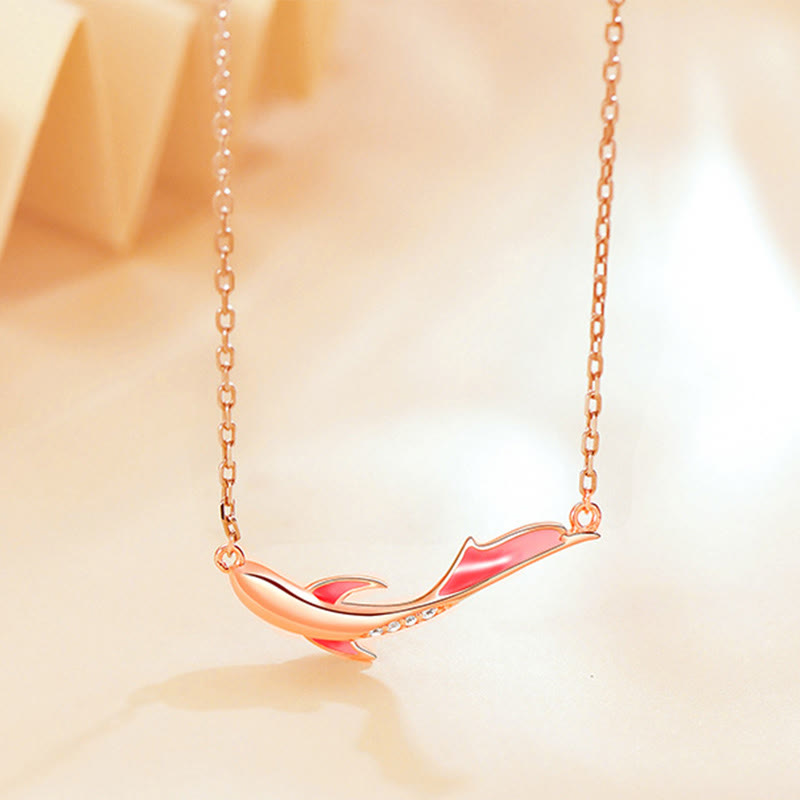 KarmaRipple's 925 Sterling Silver Koi Fish Fortune Zircon Prosperity Pendant Necklace p14