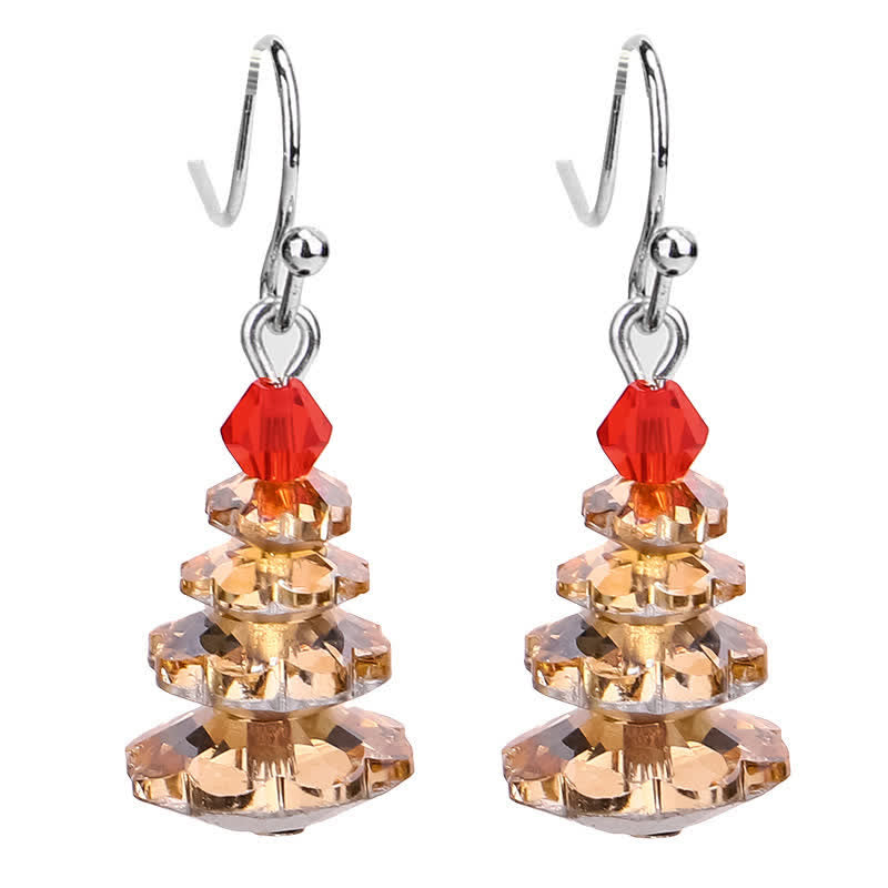 KarmaRipple's Various Crystals Christmas Tree Amethyst Peace Balancing Drop Earrings p27