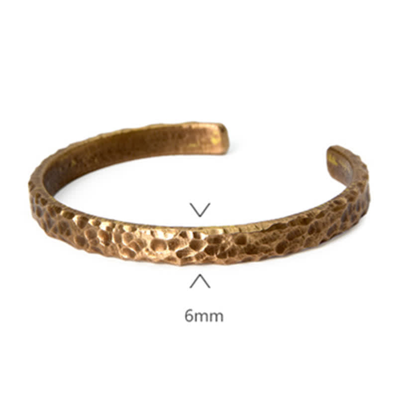 KarmaRipple's Simple Design Bronze Wealth Cuff Bracelet p13