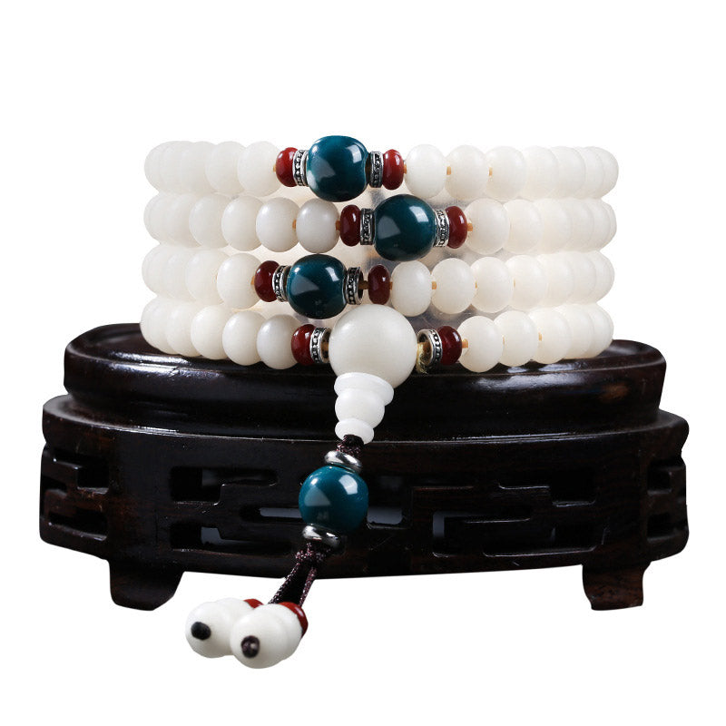 KarmaRipple's Bodhi Seed Bead Lotus Blessing Talisman Bracelet p10
