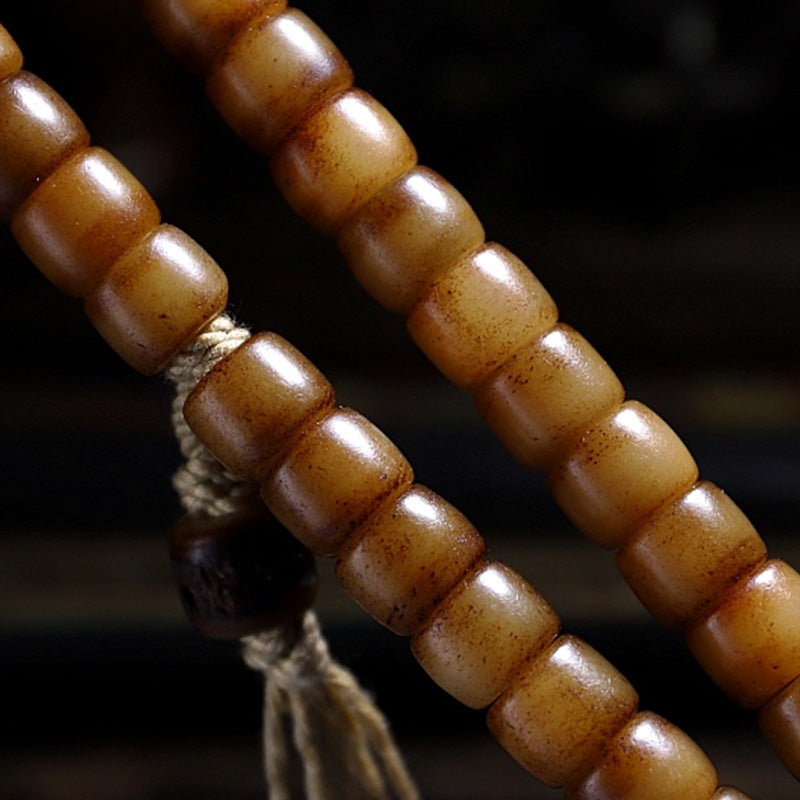 KarmaRipple's Tibetan Yak Bone Balance Strength Wrist Mala p10