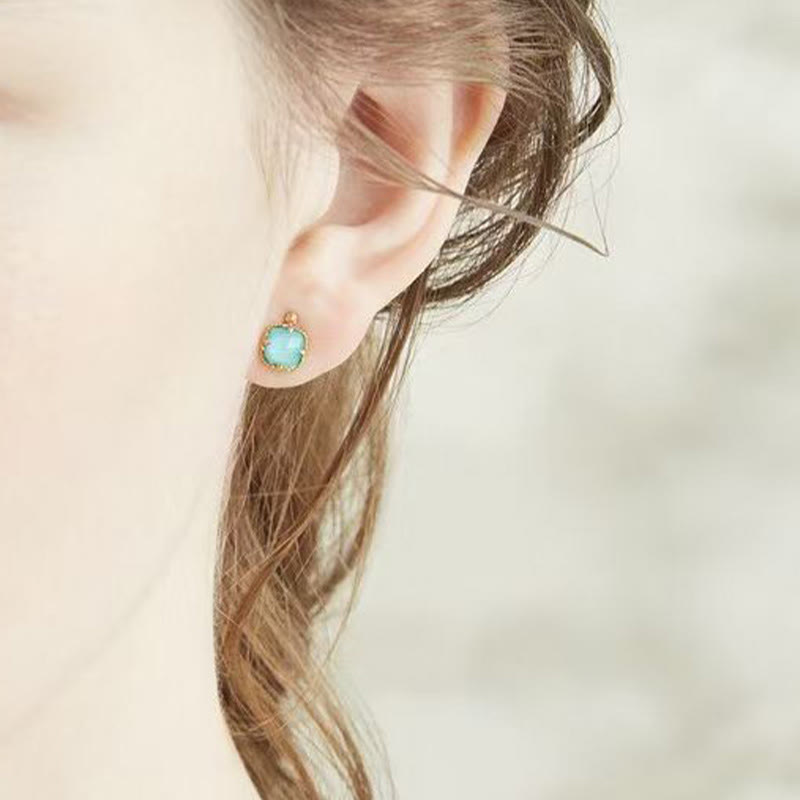 KarmaRipple's 925 Sterling Silver Plated Gold Turquoise Protection Ring Earrings Pendant Necklace Set p27