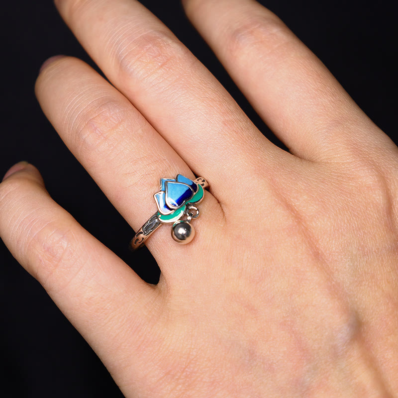 KarmaRipple's Lotus Flower Pattern Enlightenment Ring p6