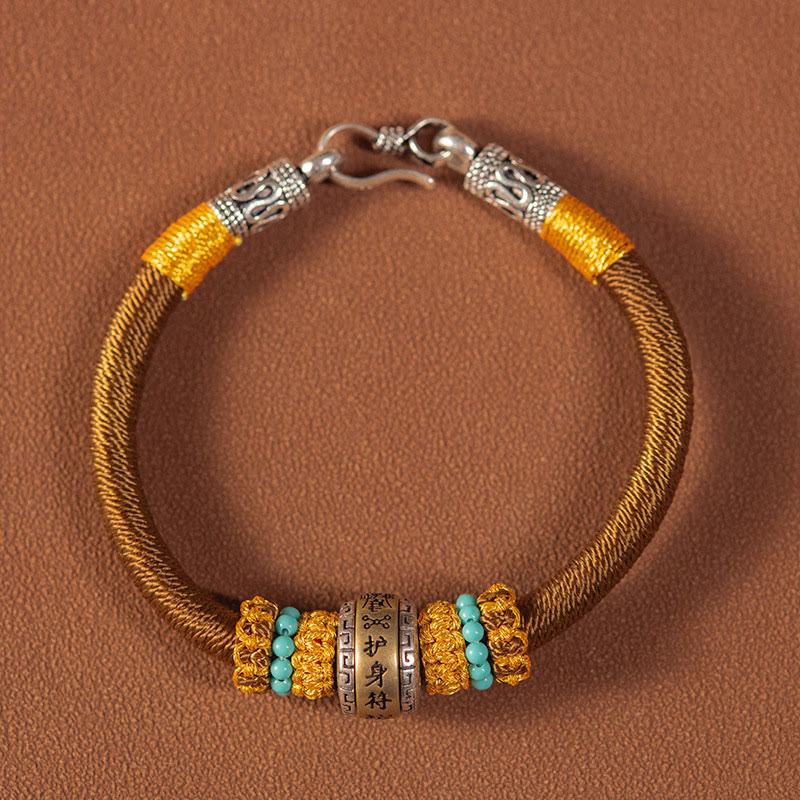 KarmaRipple's Handmade Tibetan Amulet King Kong Weave Fortune Protection Woven Bracelet p24