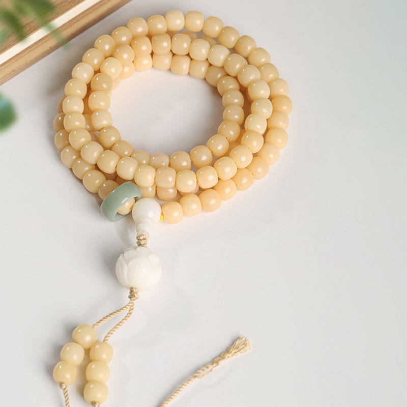 KarmaRipple's Authentic Bodhi Seed Lotus Dzi Bead Peace Balance Talisman Bracelet p16