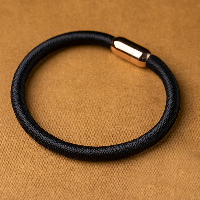 KarmaRipple's Tibetan Handmade King Kong Weave Protection Magnetic Buckle Woven Bracelet ( p20