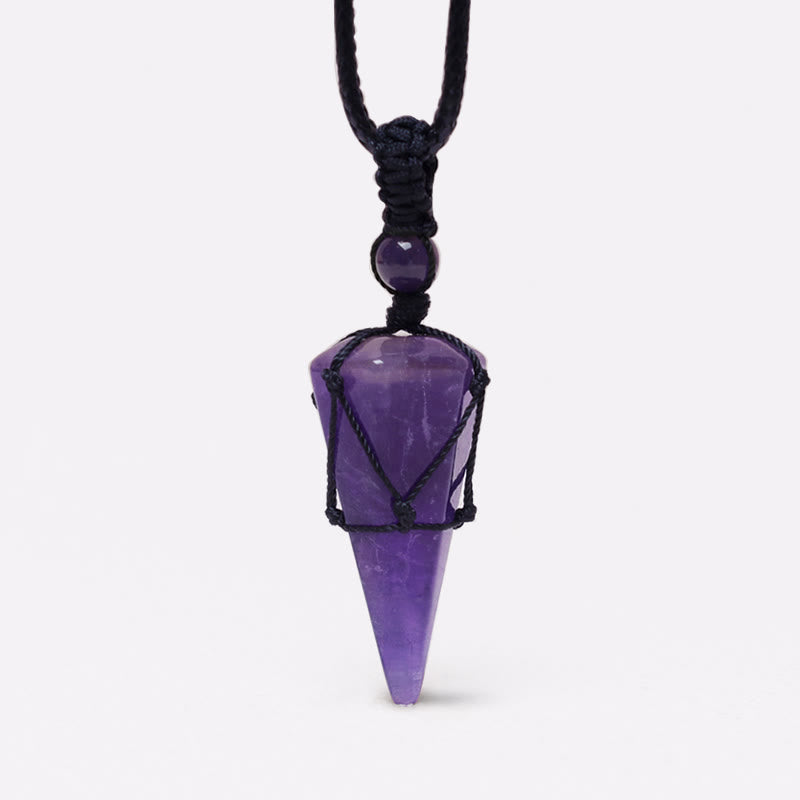 KarmaRipple's Authentic Stone Pointed Necklace Pendant p21