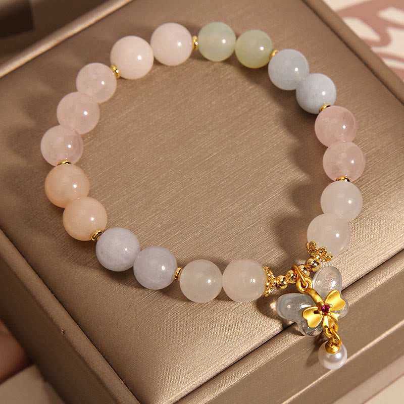 KarmaRipple's Authentic Morganite Confidence Butterfly Talisman Bracelet p3