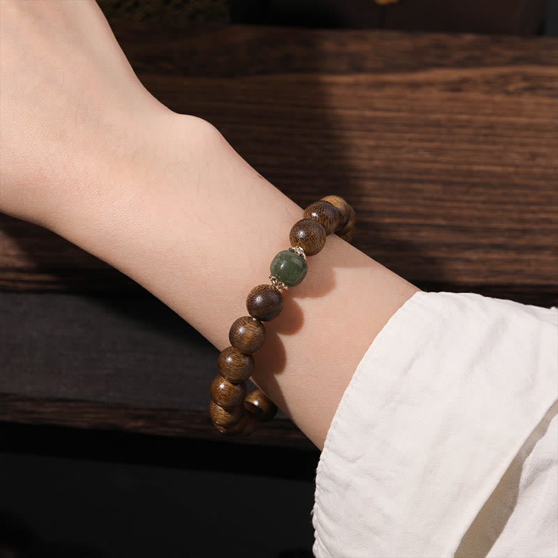 KarmaRipple's Agarwood Good Fortune Glazed Strength Bracelet p4