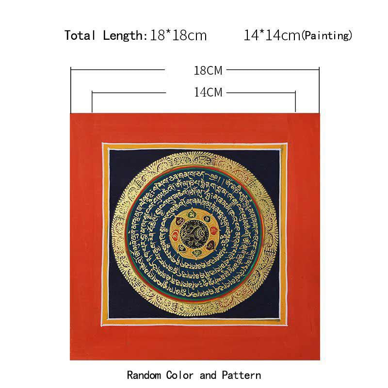 KarmaRipple's Tibetan Handmade Thangka Painting Spiritual Blessing Blind Box Random Color Pattern p11