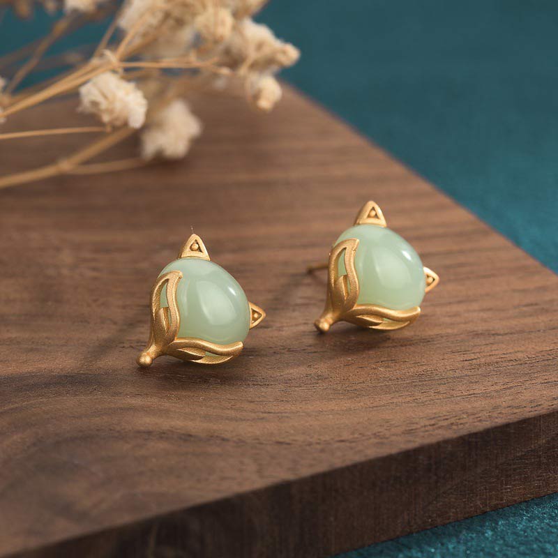 KarmaRipple's FengShui Jade Fortune Earrings p1