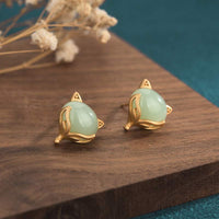 KarmaRipple's FengShui Jade Fortune Earrings