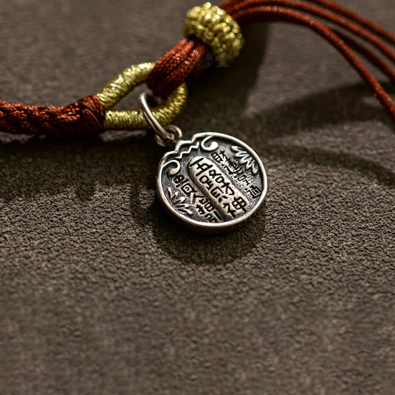 KarmaRipple's Handmade 925 Sterling Silver Five Directions Gods of Wealth Fortune Protection String Braid Bracelet p6