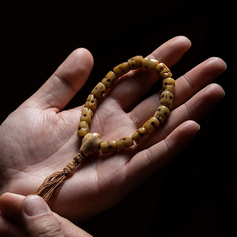 KarmaRipple's Tibetan Yak Bone The Lord Of The Corpse Forest Keep Away Evil Spirits Bracelet p14
