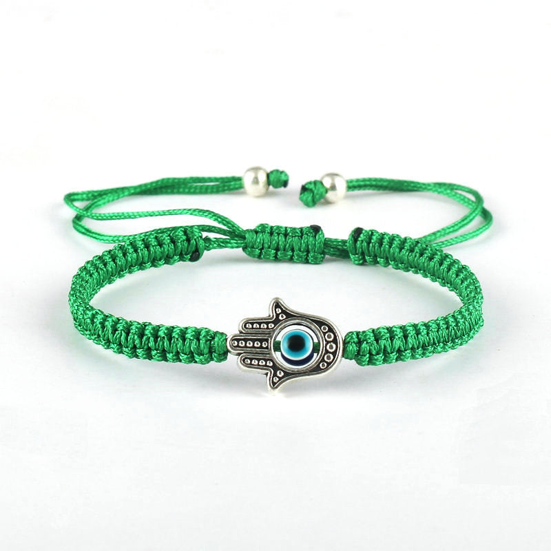 KarmaRipple's Handmade Hamsa Symbol Protection Fortune String Bracelet p18