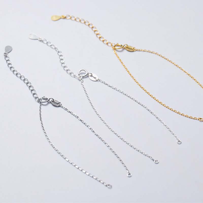 KarmaRipple's 925 Sterling Silver Semi-finished Chain Blessing Bracelet p7