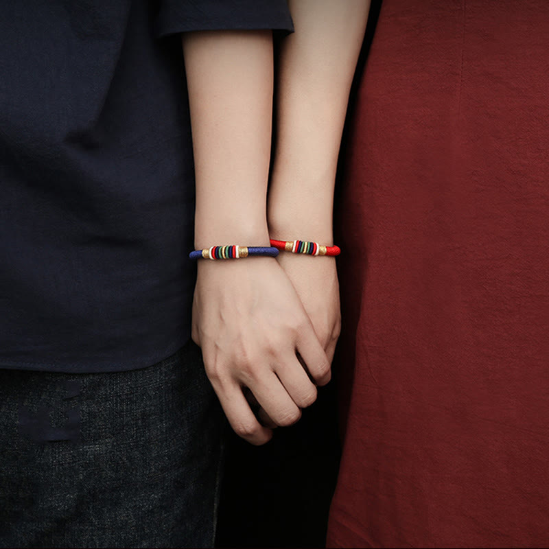 KarmaRipple's Tibetan Handmade Colorful King Kong Weave Five Elements Fortune Braid String Bracelet p7