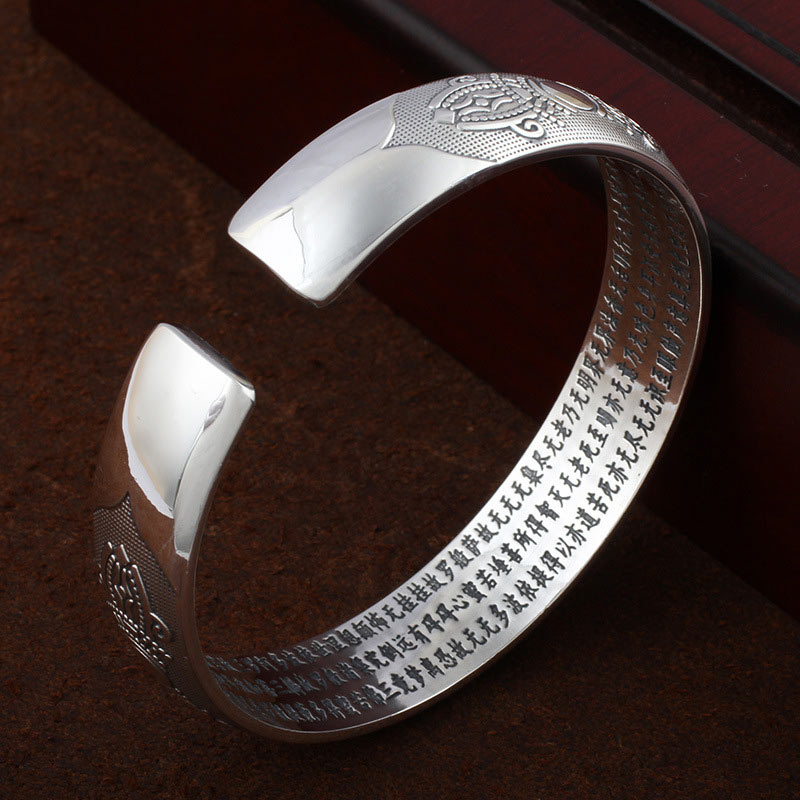 KarmaRipple's Tibetan Sanskrit Ivory Bronze Meditation Prayer Bracelet Bangle p4