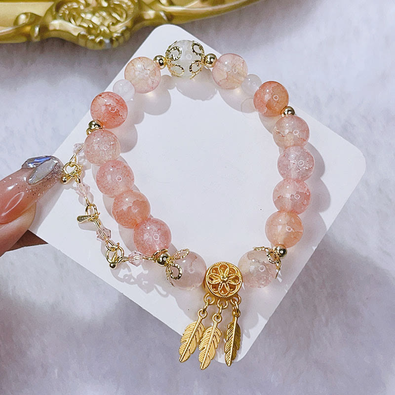 KarmaRipple's Glass Bead Dream Catcher Protection Talisman Bracelet p3