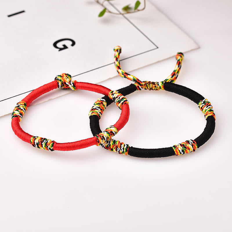 KarmaRipple's Tibetan Handmade Colorful King Kong Weave Fortunate Protection Braid String Bracelet p14