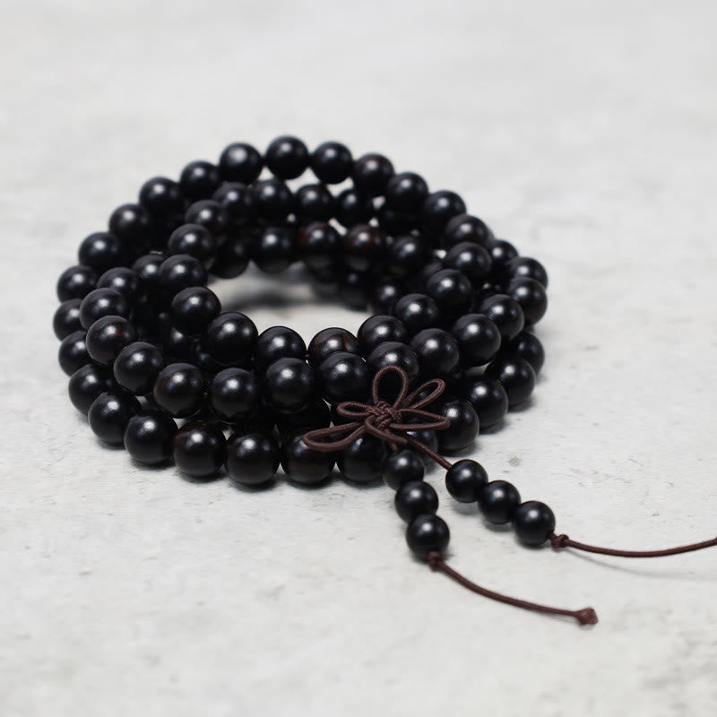 KarmaRipple's 108 Mala Beadwork Bracelet Prayer Meditation Sandalwood Elastic p11