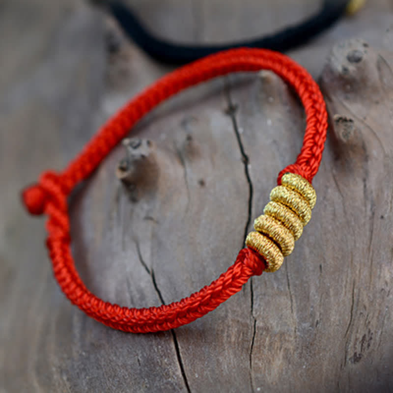 KarmaRipple's Handmade Simple Design Chinese Knotting Fortune Strength Braid String Bracelet p10