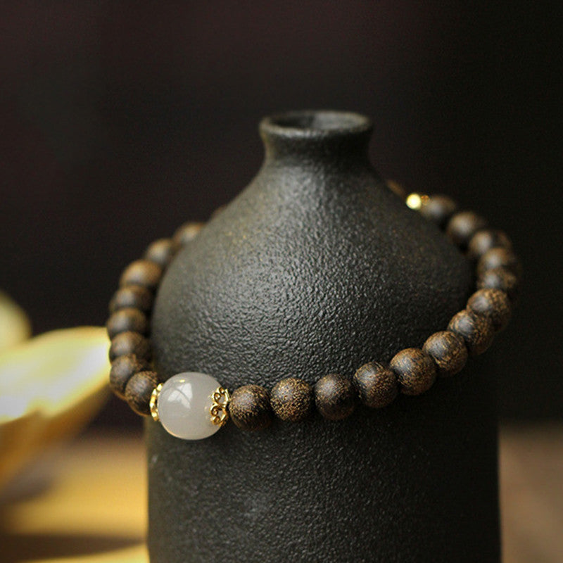 KarmaRipple's Agarwood Jade Strength Calm Bracelet p6