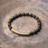 Black Obsidian Single Wrap Bracelet / 16cm
