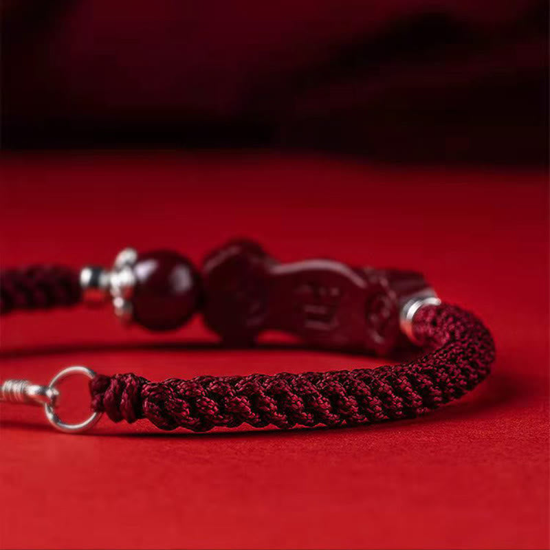 KarmaRipple's Handcrafted PiXiu Cinnabar Wealth Fortune Woven Bracelet p14