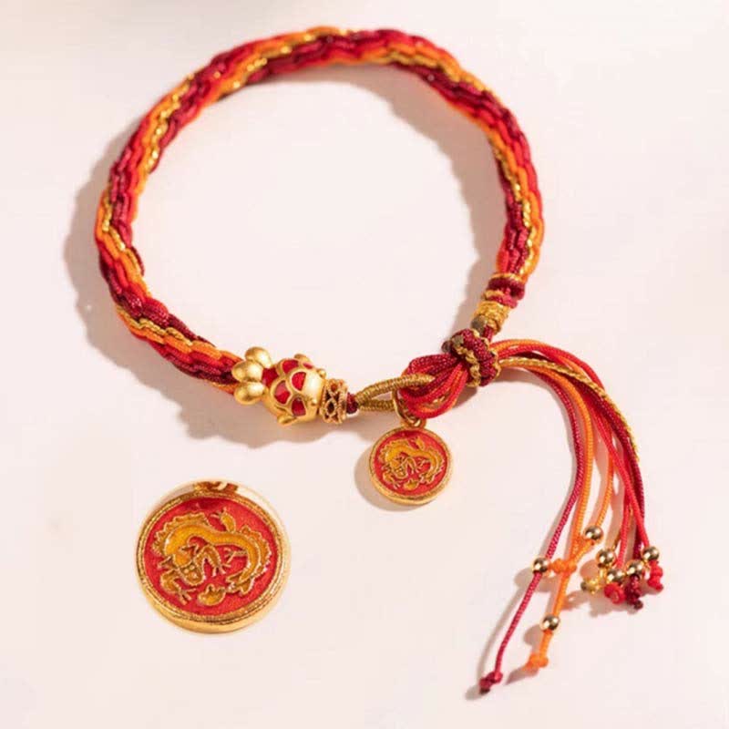 KarmaRipple's Chinese Zodiac Handmade Koi Fish String Protection Reincarnation Weave Braid Bracelet p5