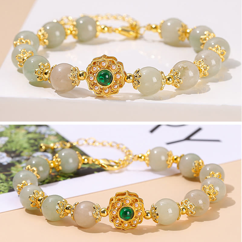 KarmaRipple's Authentic Jade Prosperity Bead Chain Bracelet p6