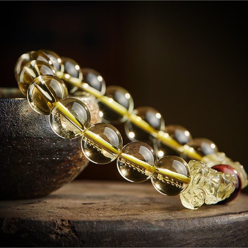 KarmaRipple's Authentic Citrine Double PiXiu Tiger Eye Prosperity Protection Bracelet p5