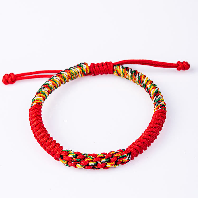 KarmaRipple's Tibetan Handmade Colorful King Kong Weave Fortune Braid String Bracelet p7