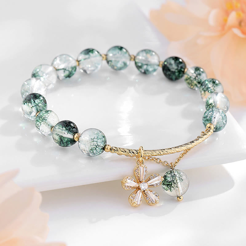 KarmaRipple's Green Phantom Gemstone Confidence Talisman Bracelet p2