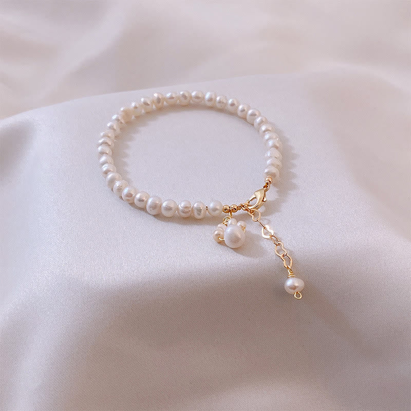 KarmaRipple's Pearl Cat Paw Balancing Chain Bracelet p9