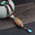 Wenge Wood&Turquoise Thousand-Eyed Pattern Bodhi Seed