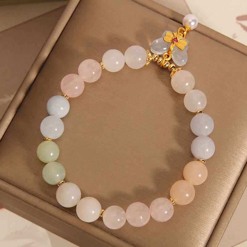 KarmaRipple's Authentic Morganite Confidence Butterfly Talisman Bracelet p4