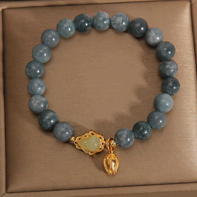 KarmaRipple's Authentic Jade Gourd Tulip Talisman Fortune Bracelet p2