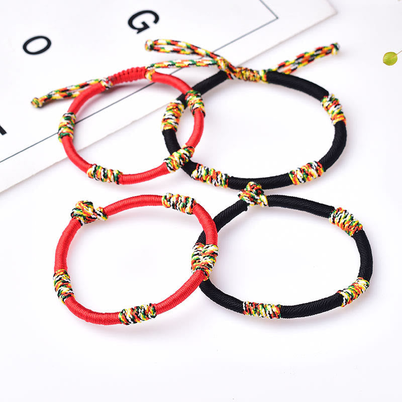 KarmaRipple's Tibetan Handmade Colorful King Kong Weave Fortunate Protection Braid String Bracelet p5