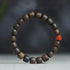 Bai Qinan Agarwood&Red Agate Laughing Buddha / 17cm