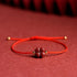Red / Bracelet(Wrist Circumference 15-17cm) / With Golden Bead