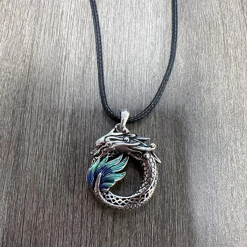 KarmaRipple's Tibetan Bronze Dragon Strength Pendant p2