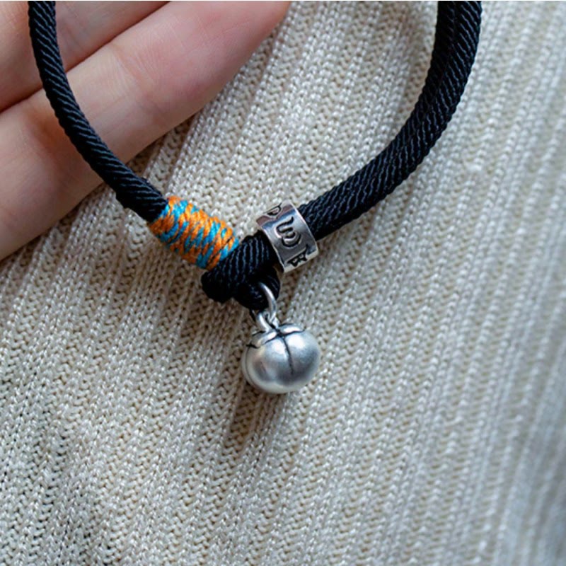 KarmaRipple's 925 Sterling Silver Tibetan Handmade Om Mani Padme Hum Persimmon Talisman Fortune Protection Woven Bracelet p5