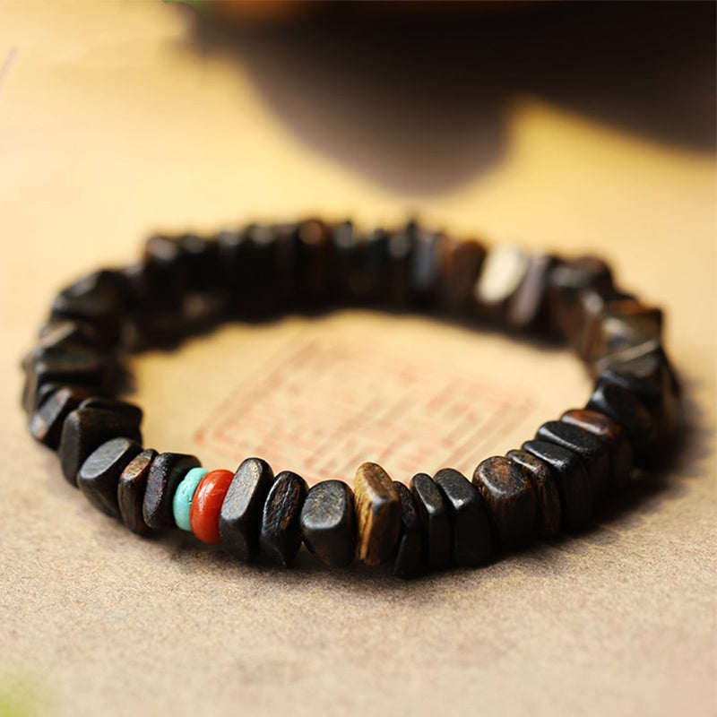 KarmaRipple's Agarwood Red Agate Balance Bracelet p1