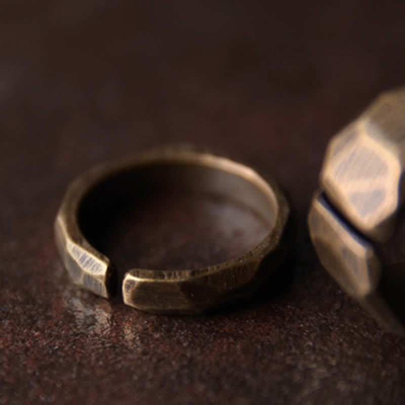 KarmaRipple's Tibetan Simple Design Bronze Wealth Ring p9