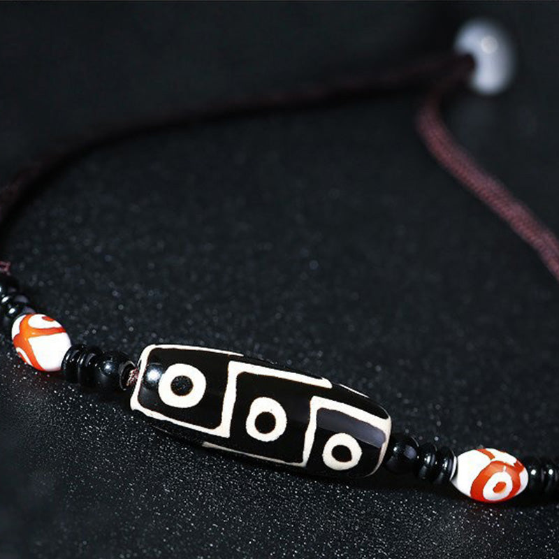 KarmaRipple's Tibetan Nine-Eye Dzi Bead Protection String Pendant p5