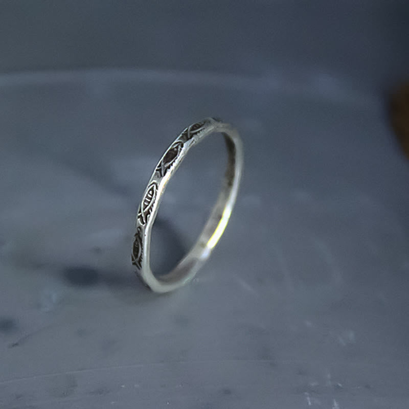 KarmaRipple's 925 Sterling Silver Fortune Koi Fish Wealth Ring p2